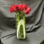 GREEN GALLERY GLASS VASE S & P